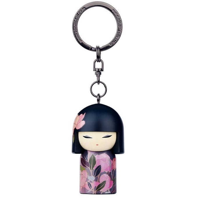 Kokeshi Poppetje Sleutelhanger KIMMIDOLL TGKK220 KAZUKO black