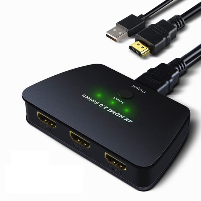 HDMI-schakelaar 3x1 met HDR 3D 4K