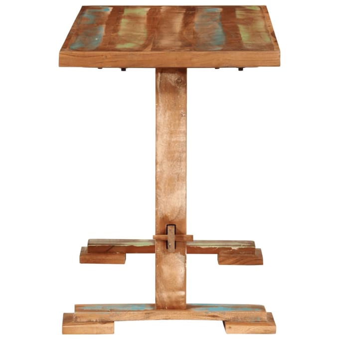 vidaXL - Eettafel - 110x55x78 - cm - massief - gerecycled - hout