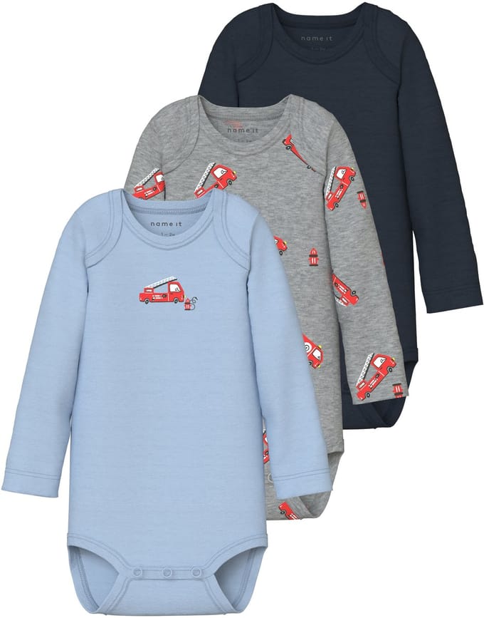 NAME IT - NBMBODY 3P LS FIRETRUCK NOOS - Baby - Bodies