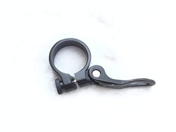 Fietszadel Klem Aluminium Snelsluiting 31.8mm Zwart