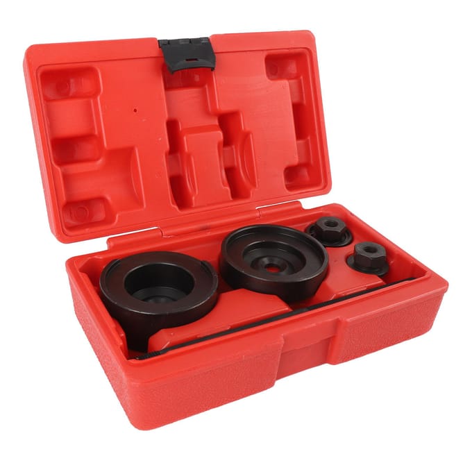 Kit d'outils de retrait et d'installation de bagues de suspension arrière avec boîte de rangement Structure métallique solide pour véhicule black