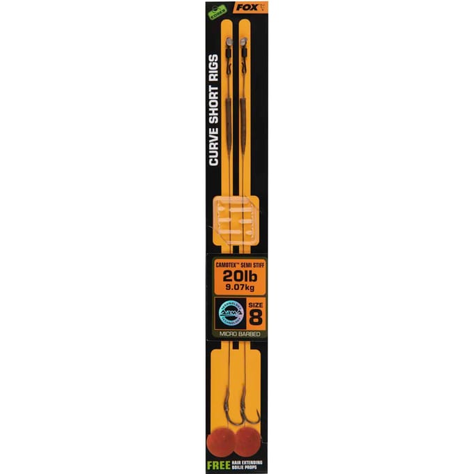 FOX Edges Curve Short Semi Stiff Camotex Ready Rigs - Onderlijn