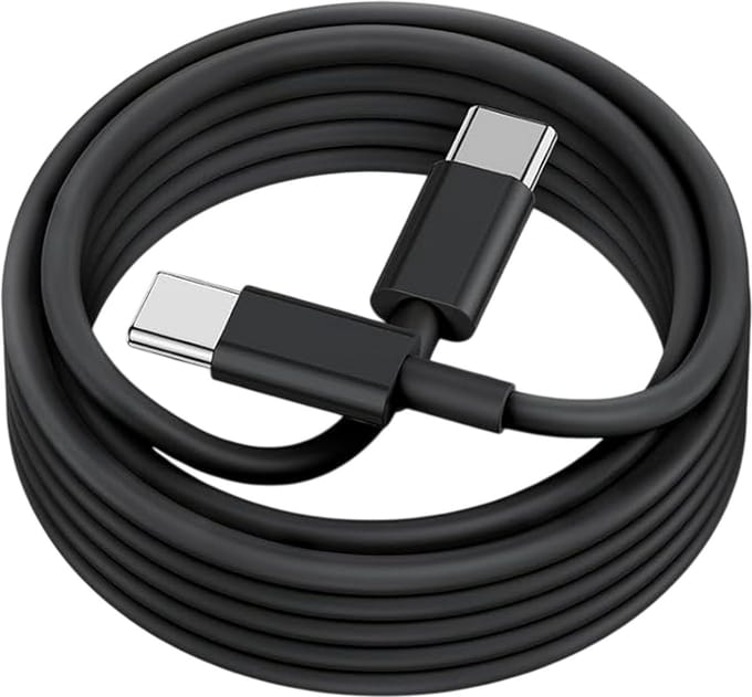 USB C naar USB C kabel - 2 Meter Oplaadkabel 1x - USB-C Oplader Kabel - Zwart