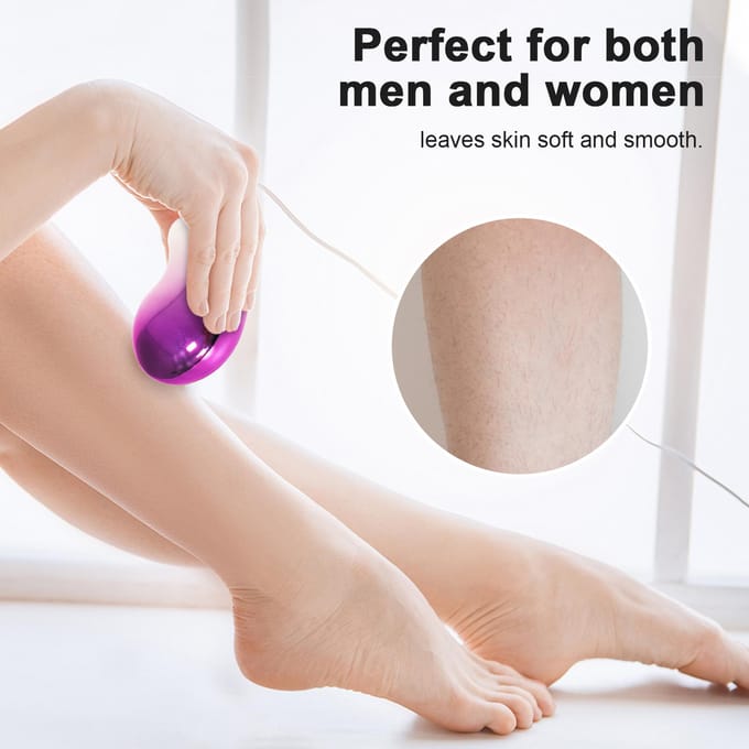 Pijnloos Haar Gum Draagbare Handmatige Ontharing Huid Exfoliator Tool voor Lichaam Elk Deel roze