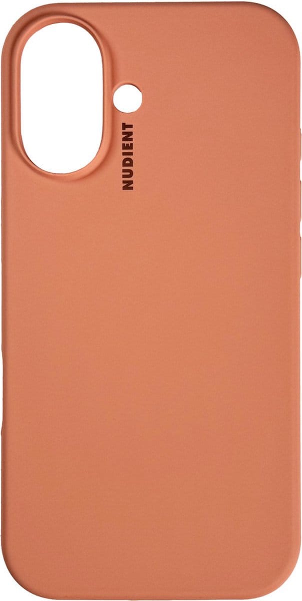 Nudient Base Case geschikt voor iPhone 16 Plus Peach - Oranje