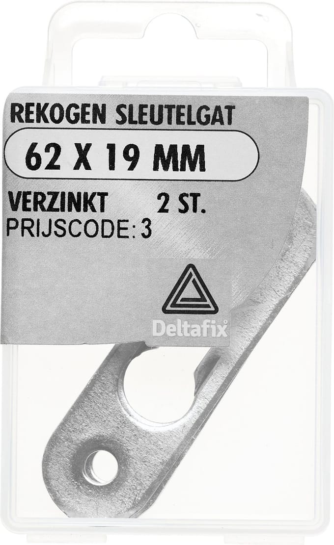 Rekogen sleutelgat 62x19mm vz 2st Deltafix