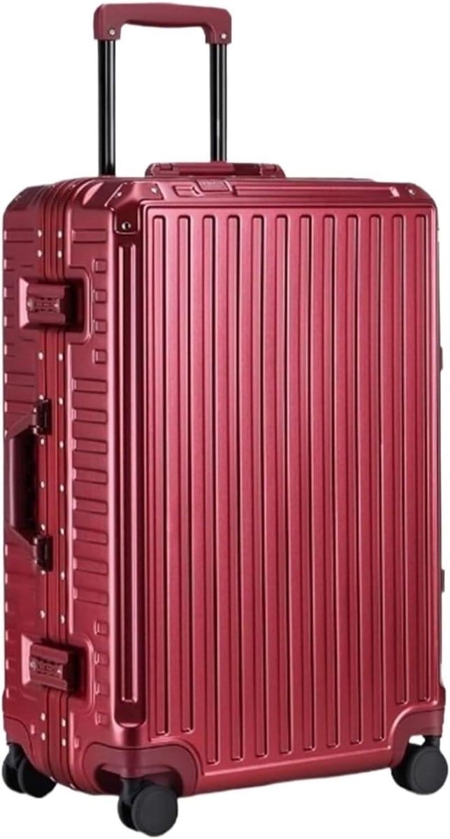 Reiskoffer - Koffer - Reizen - Aluminium frame - 26 inch - Zwart