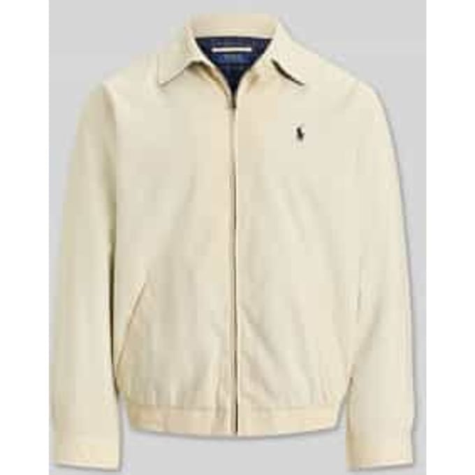 regular fit blouson met gestikt logo