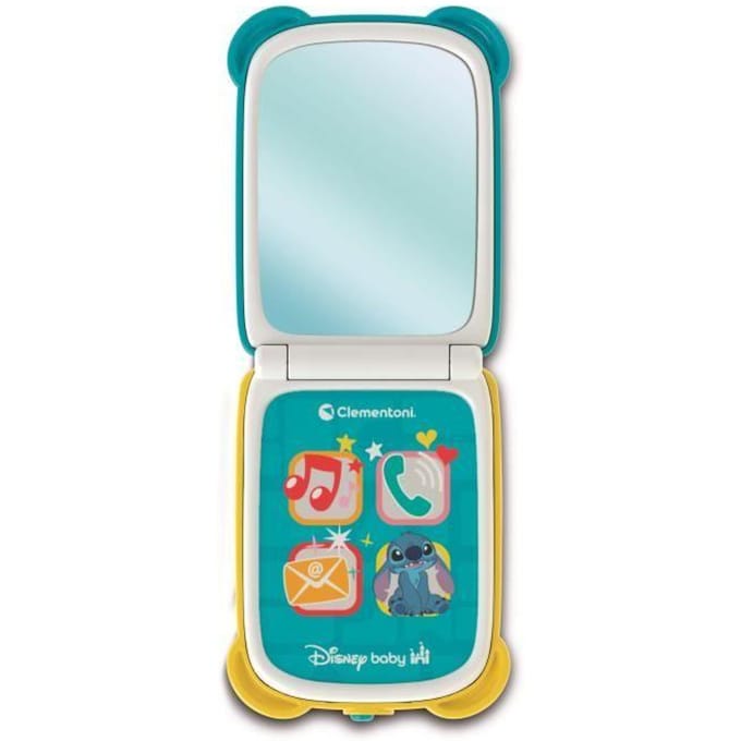 Clementoni - Flip Phone voor Kinderen - Stitch - Interactief Speelgoed - Vanaf 9 maanden