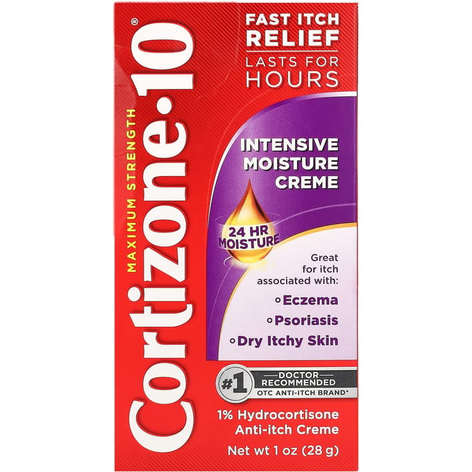 Cortizone 10, Maximale Kracht, Intensief Hydraterende Crème, 1 oz (28 gram) black