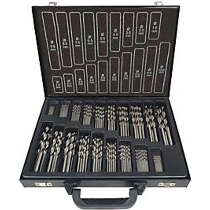 Projahn draaiboorset BASIC, HSS-G, 170-delig, Ø 1-10 mm / 0,5 mm stappen, in boorcassette