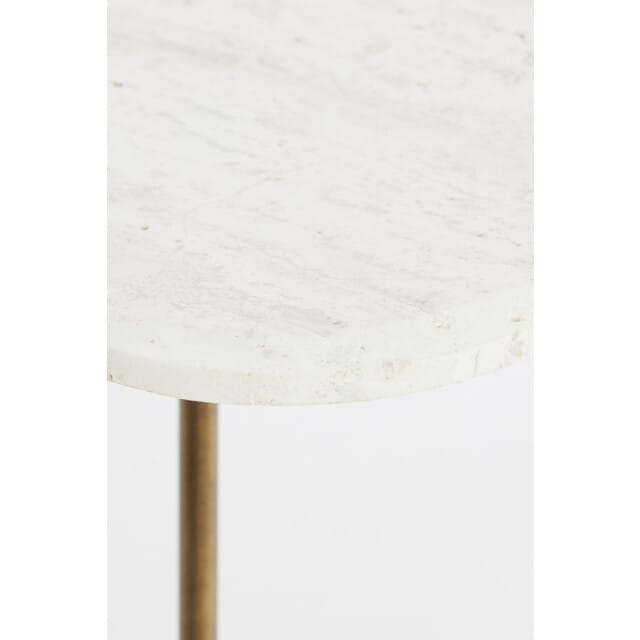 Light & Living - Bijzettafel GIA - Ø37.5x54 cm - Wit - Set van 2