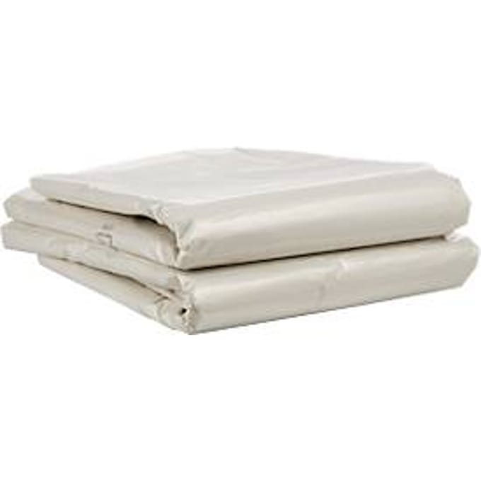 Deiss afvalzakken, 500 l, dikte 40 μ, gerecycled LDPE, transparant, 50 stuks
