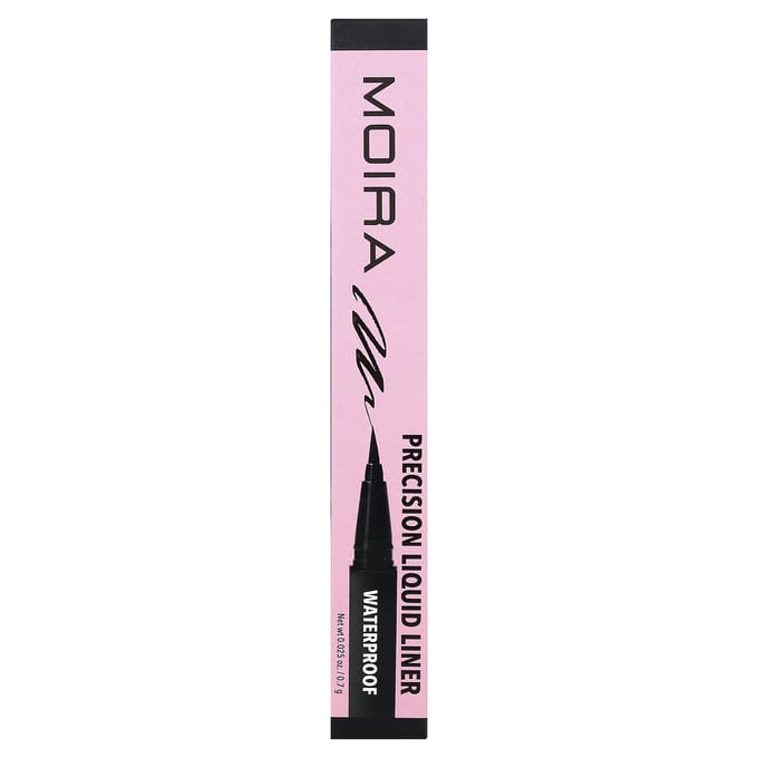 Moira Beauty Liner Liquide de Précision, Waterproof, 01 Noir, 0,7 g (0,025 once) white