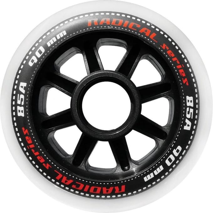 Tempish - Radical 85A - Wielen voor skeelers - 90mm - 4 stuks - Wit