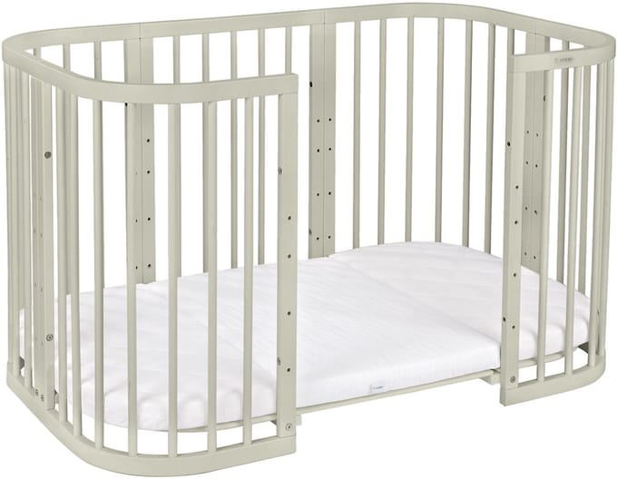 Waldin W2 Combibed 7‑in‑1 - Olive inclusief matras