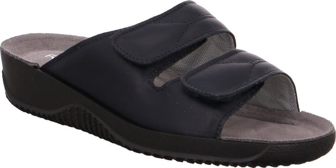 Rohde Dames Slipper Klittenbandsluiting - Blauw - 40