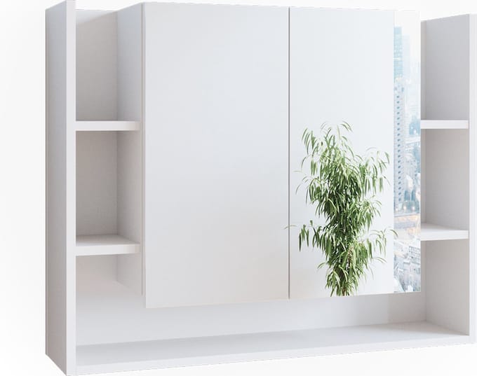 Vicco Elira Badkamerspiegelkast – 80.2 x 64 cm Wit