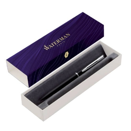 Kugelschreiber Waterman Allure schwarz lackiert CT mittel