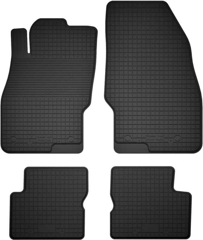 Wielganizator BasicProtect Serie - Rubber Automattenset - Opel Adam (2012-) - Antislip - Weerbestendig