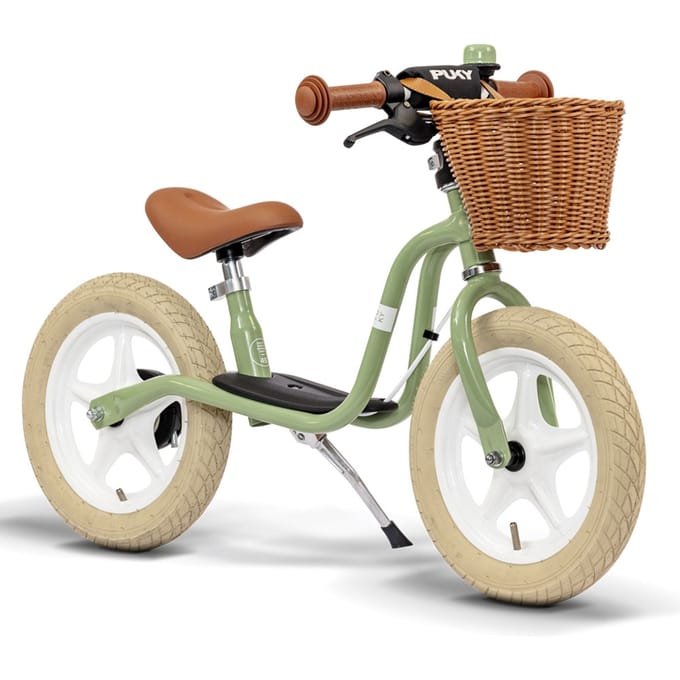 Loopfiets - Puky LR 1L - Vanaf 2,5 jaar - Met Handrem en Mandje - Retro Groen