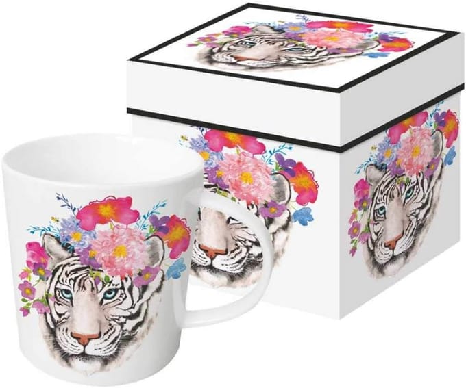 Grote Mok Cadeau Set in Luxe Geschenkdoos - Bone China, 360 ml