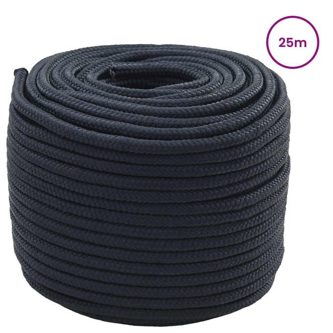 vidaXL - Boottouw - 5 - mm - 25 - m - Koninklijk - Blauw - Polyester