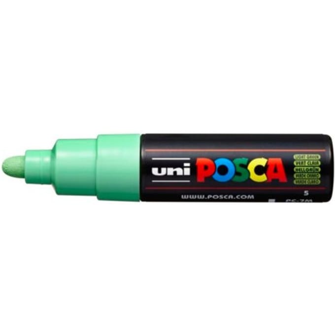Posca marker met conische punt schrijfdikte breed lichtgroen