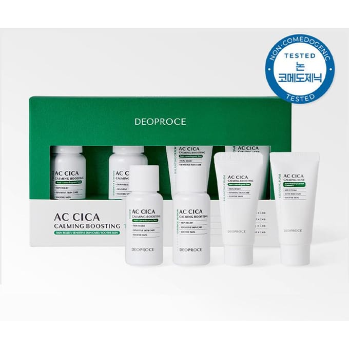 DEOPROCE AC Cica Kalmerende Boosting Proefset (4-delige Reisset) blue