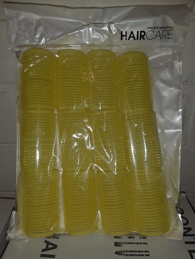 Xanitalia - Zelfklevende rollers - 32mm - Geel - 12stuks