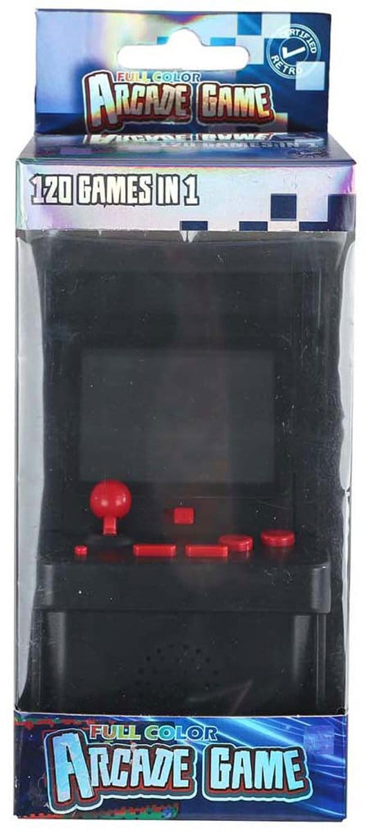 Arcade Game kleurenscherm speelgoedconsole 120 spelletjes 13cm.