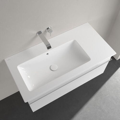 Villeroy & Boch Venticello cabinet washbasin basin left 100 x 50 cm without tap hole 4134L301