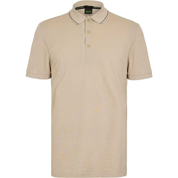 Boss Heren Paule 4 Poloshirt (Licht Beige)