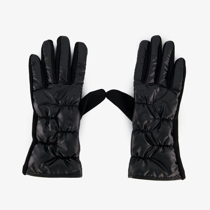 Dames PU handschoenen zwart