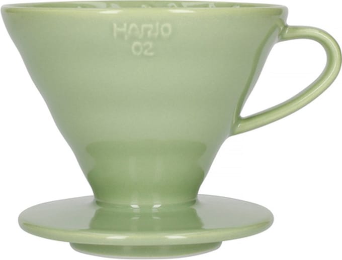 HARIO V60 Dripper - 02 Size - Keramiek - Smokey Groen