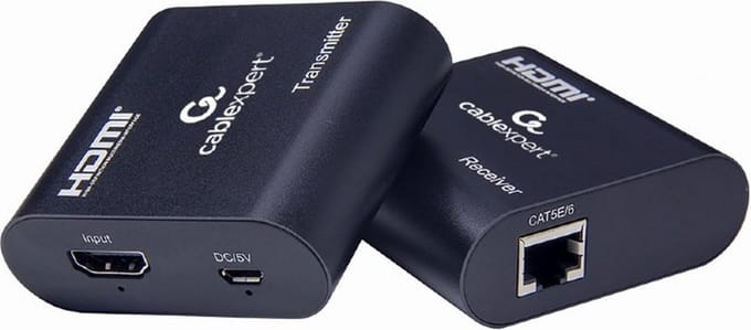 Gembird HDMI Extender Set over CAT6 UTP kabel - 60m - Ethernet - Full HD 1080p, EDID, HDCP en Plug & Play