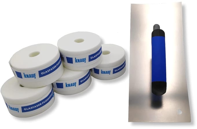 Gladheidspaan Concaaf - Voegendekstrips Set - Strak Afwerken - Dubbele Concave Zijden - 280x120mm