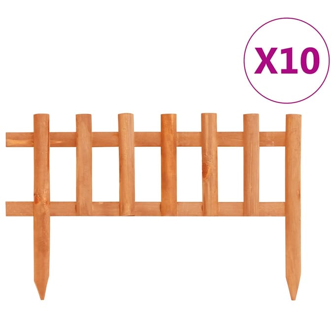 vidaXL - Gazonranden - 10 - st - 4,4 - m - vurenhout