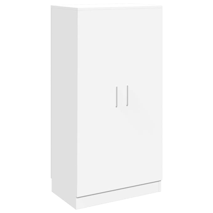 vidaXL - Schoenenkast - met - 7 - schappen - wit