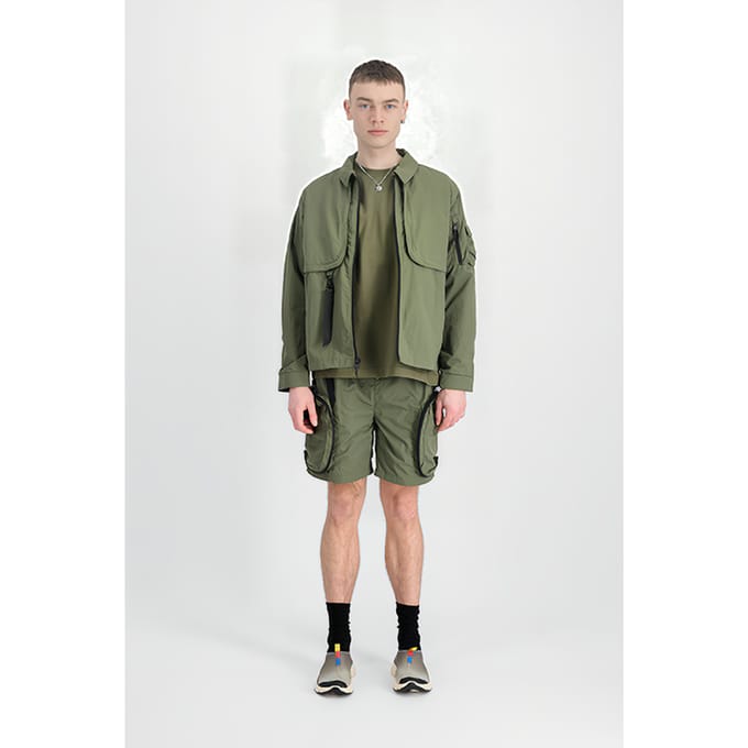 Alpha Industries Utility Shirt Uv Sage-green Größe: M | Leichte Jacken Outlet | Herren | Grün