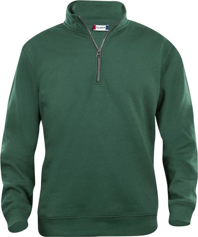 Clique Basic Half Zip 021033 - Flessen-groen - M
