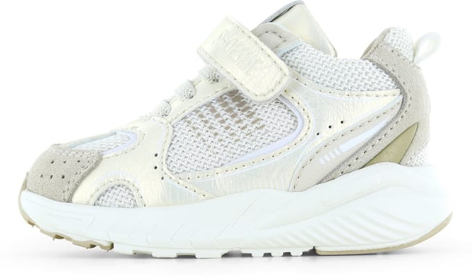 Shoesme Goud Sneakertje - Sneakers Kinderen - Meisjes - LIGHT GOLD - Microfiber leer - Maat 27