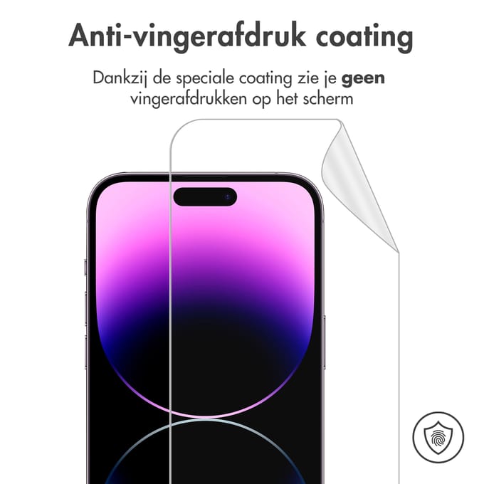 imoshion Screen Protector - Geschikt voor Apple iPhone 14 Pro Max - Screenprotector Folie 3 Pack