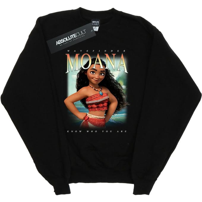 Disney Heren Moana Montage Sweatshirt (Zwart)