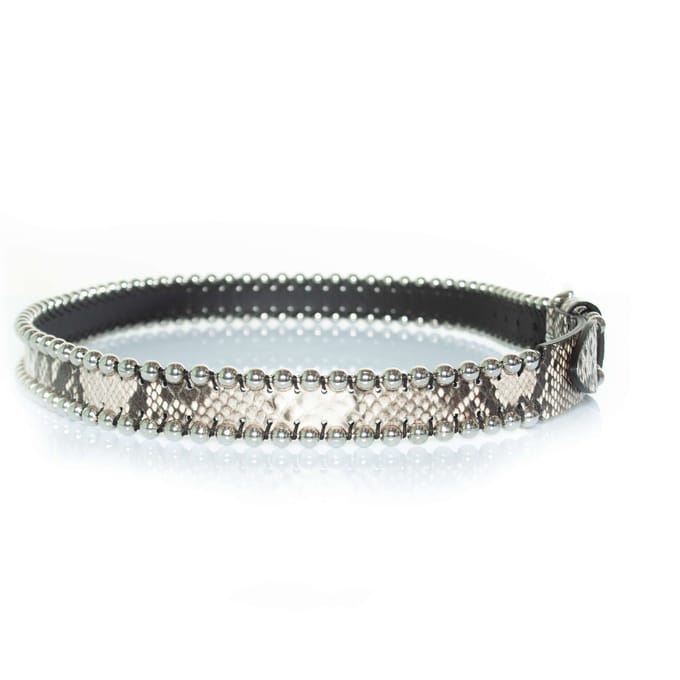 Isabel Marant, Zap-riem met studs en slangenprint