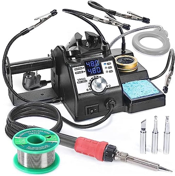 Solderstation 110W met Temperatuurregeling en Hulpaccessoires - 90~480°C