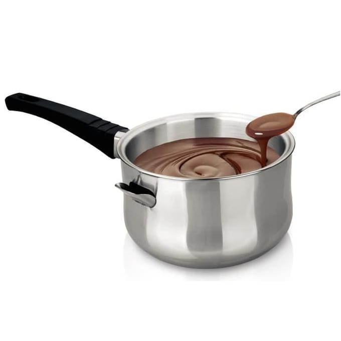 IBILI Cocotte bain-marie - 16 cm - Inox noir