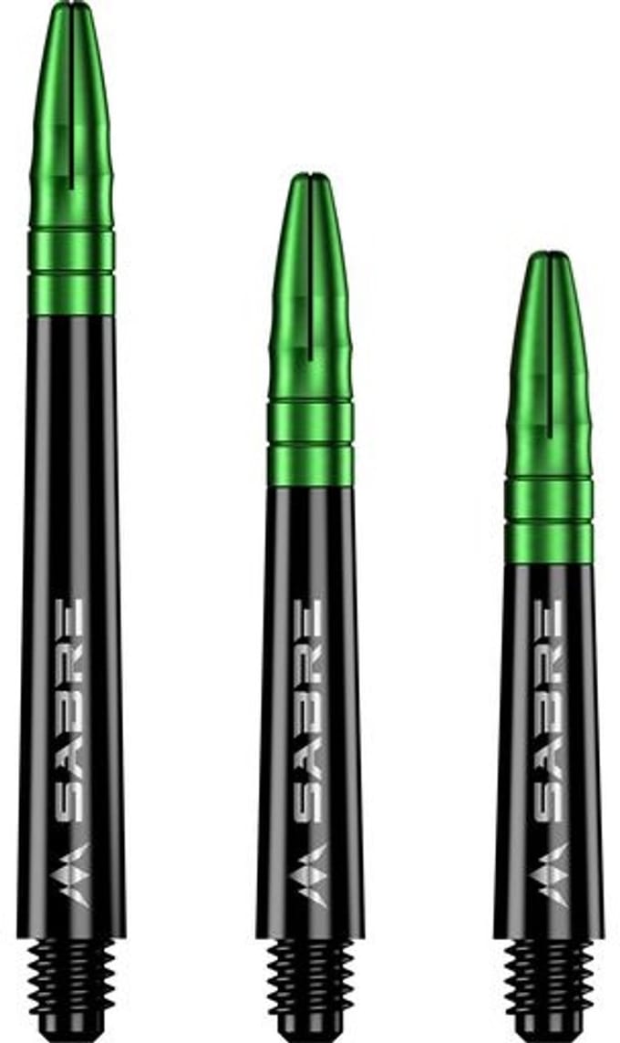 Mission Sabre Black Base Green - Dart Shafts