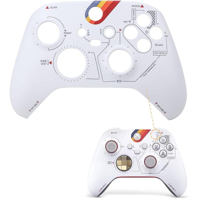 Kit de coque de boîtier de façade avant pour Star-Field Limited Edition pour Xbox Series white